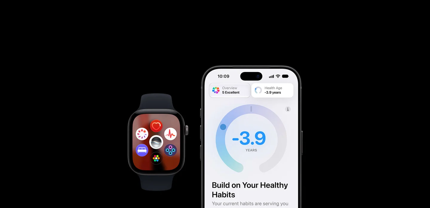 Apple Watch Series 12 46mm Black Aluminum — датчики здоровья