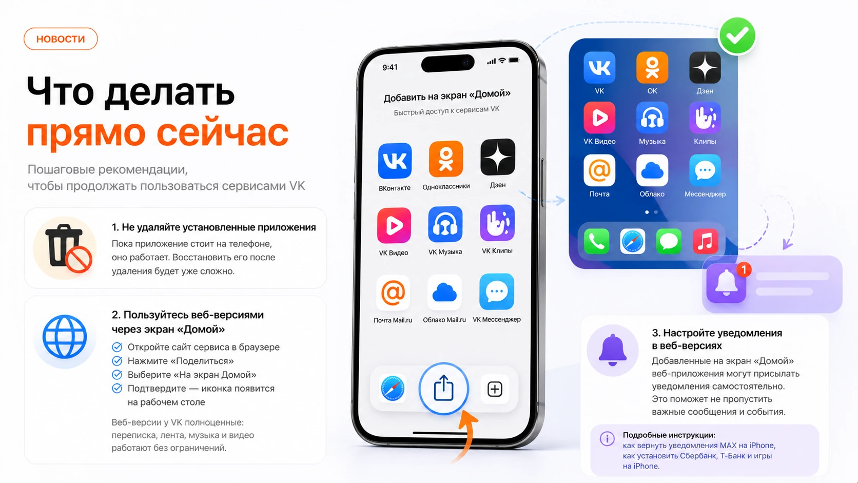 Инфографика: что делать прямо сейчас