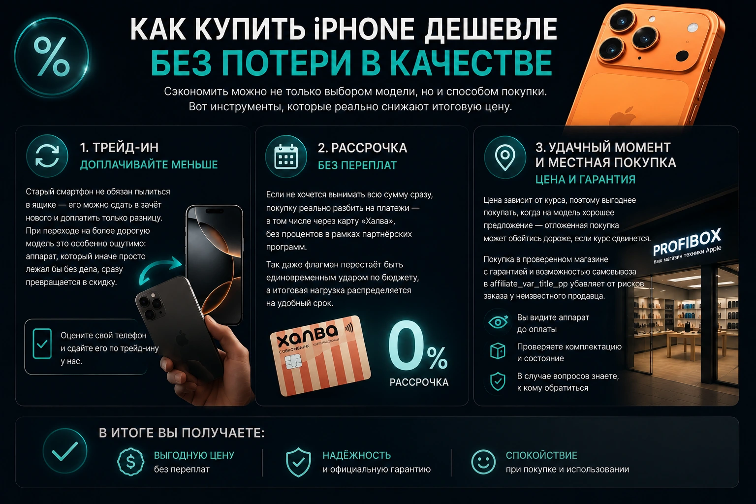 Инфографика: как купить iPhone дешевле без потери в качестве