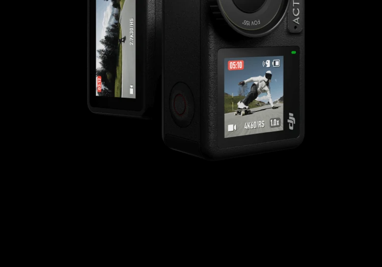 DJI Osmo Action 4 — передний и задний экраны