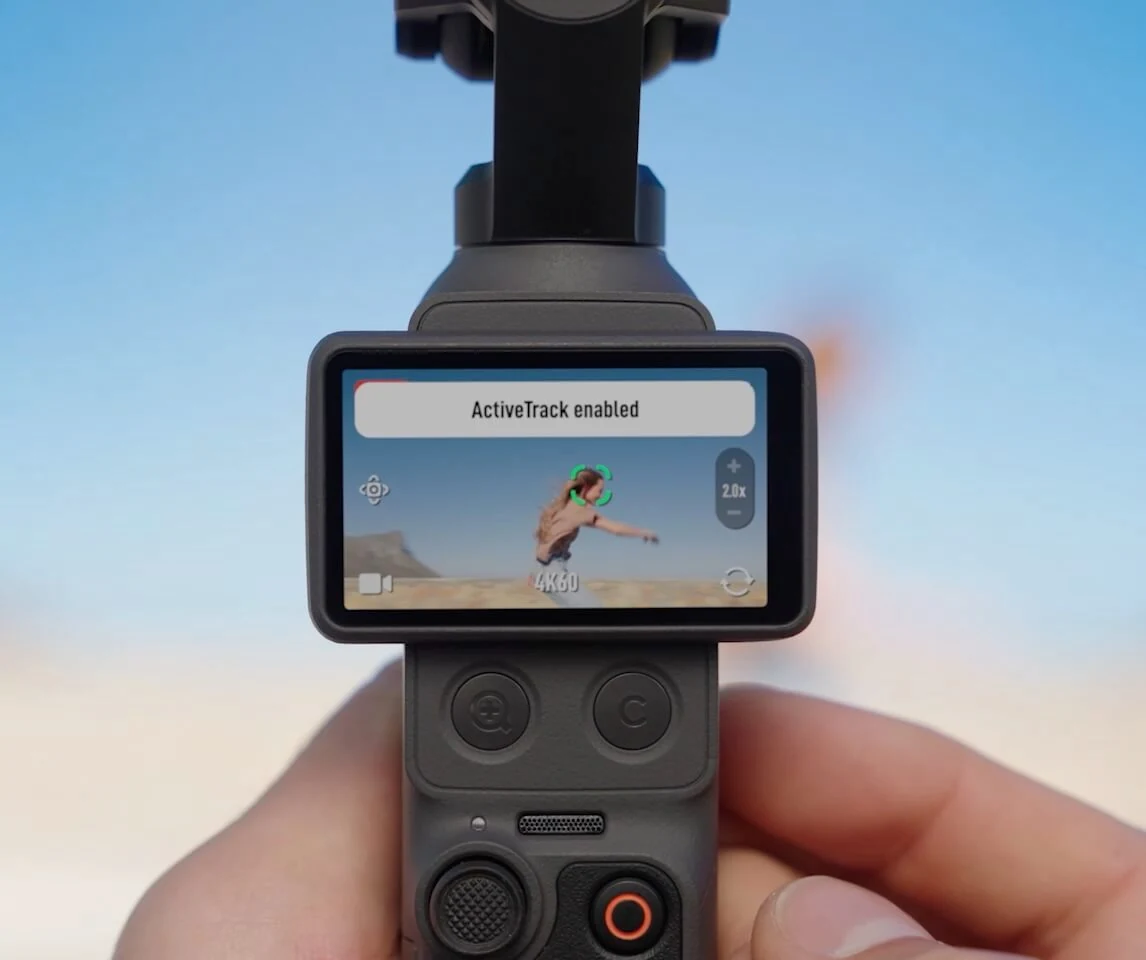 Управление съёмкой с экрана DJI Osmo Pocket 4