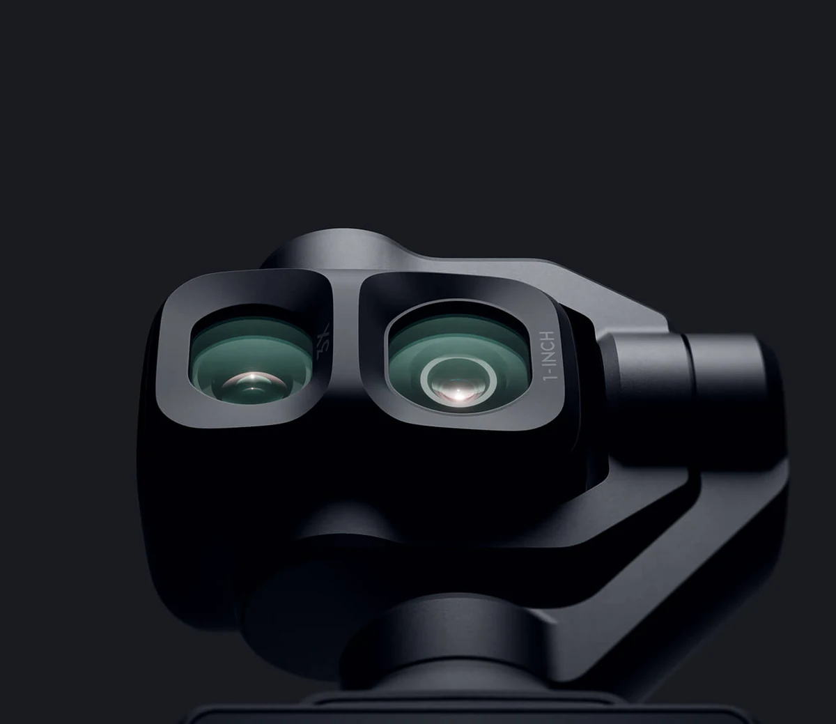 Два объектива DJI Osmo Pocket 4P крупным планом