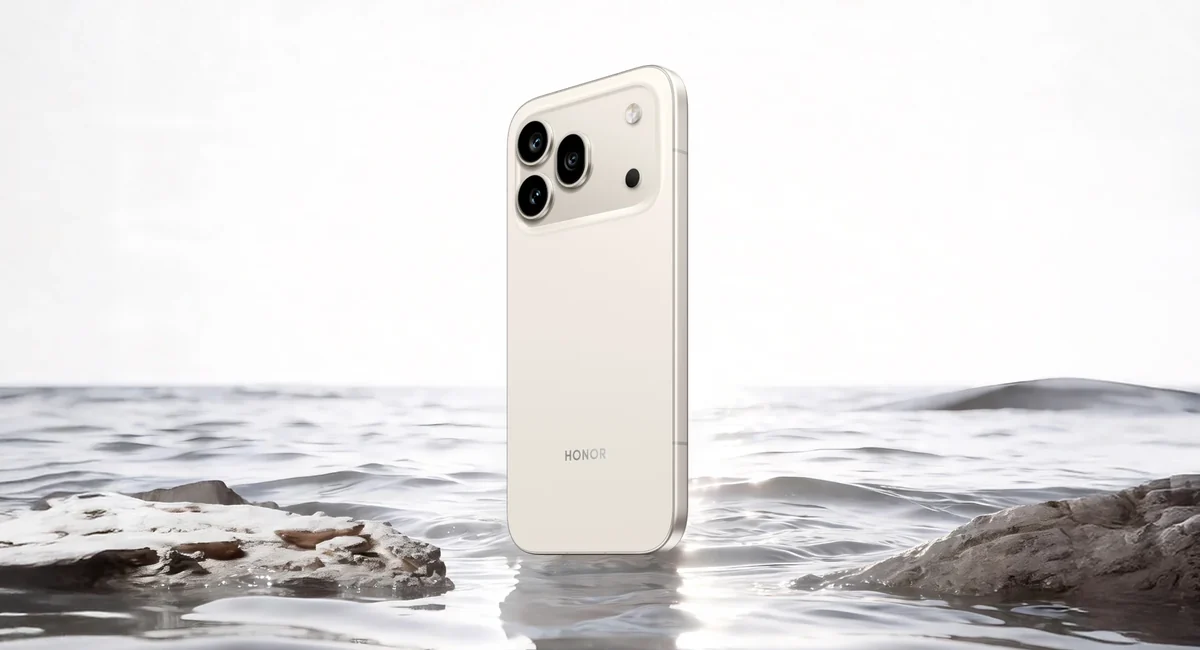 Смартфон Honor 600 Pro в цвете Golden White &mdash; задняя панель с основной камерой