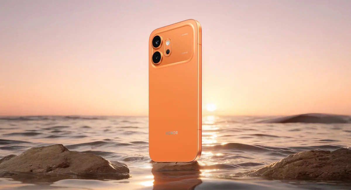 Смартфон Honor 600 в цвете Orange &mdash; задняя панель с основной камерой