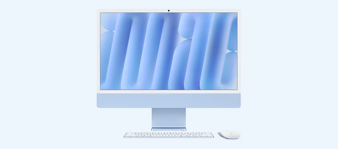 Apple iMac 24 M4 в цвете Blue