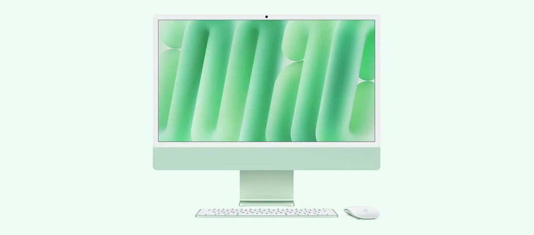 Apple iMac 24 M4 в цвете Green