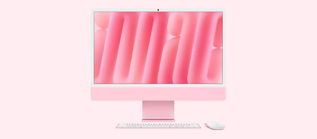 Apple iMac 24 M4 в цвете Pink