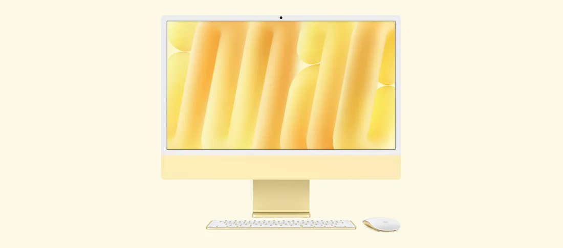 Apple iMac 24 M4 в цвете Yellow