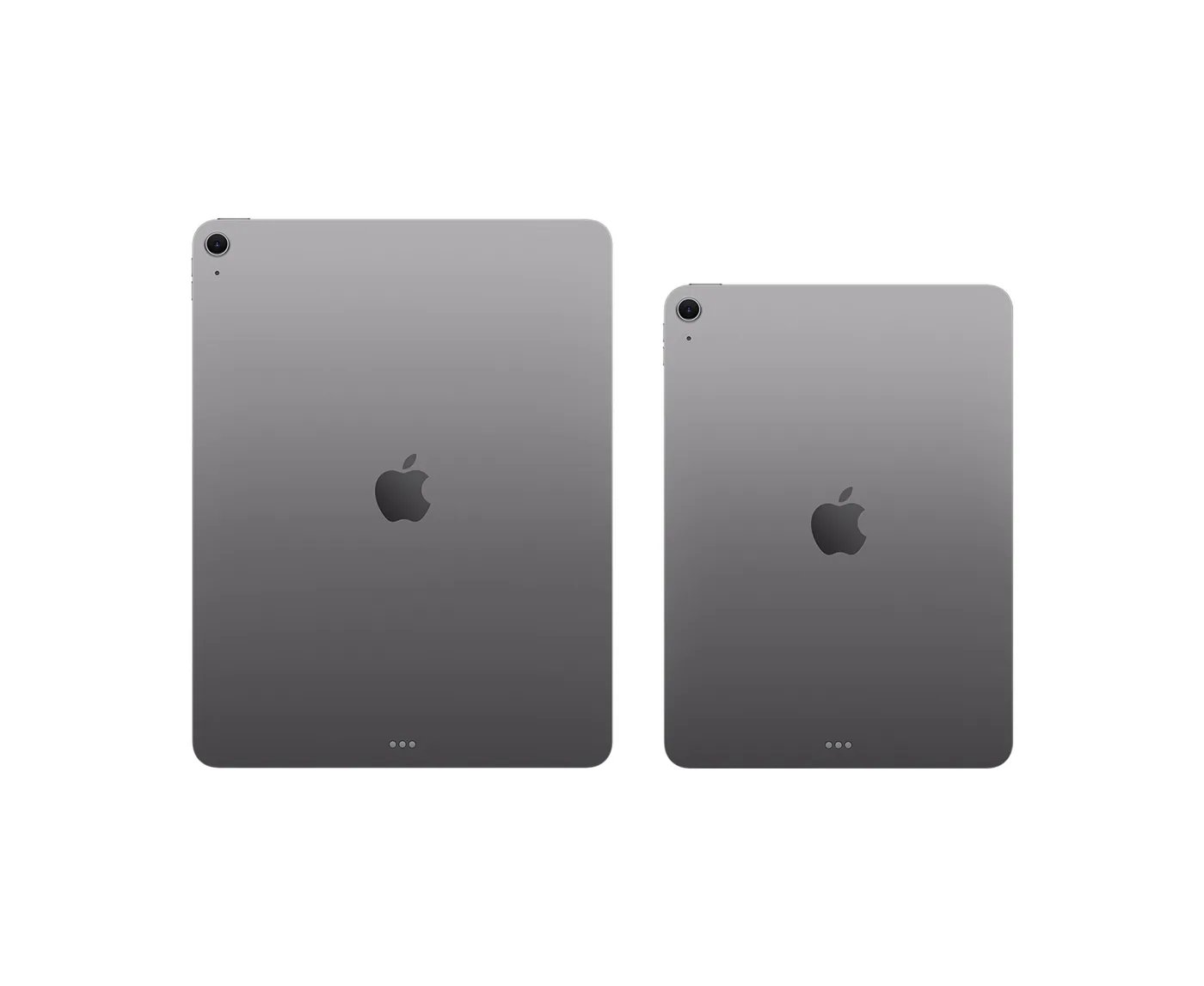 iPad Air 11 и 13 дюймов в цвете Space Gray &mdash; алюминиевый корпус толщиной 6,1 мм