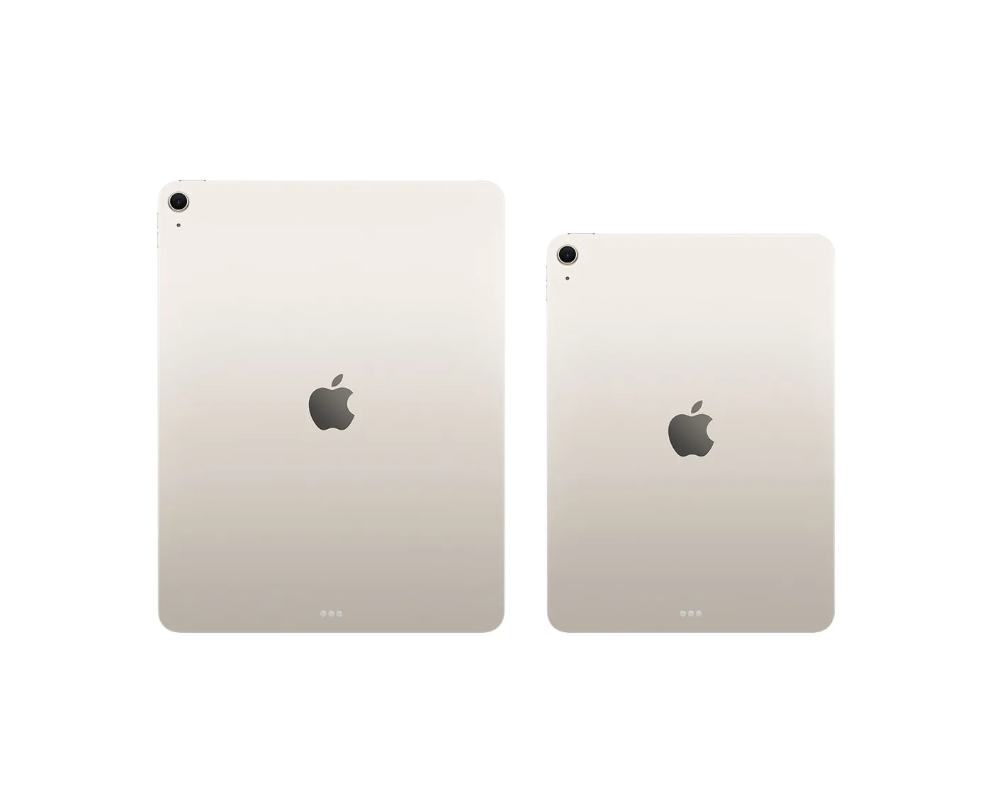 iPad Air 11 и 13 дюймов в цвете Starlight &mdash; алюминиевый корпус толщиной 6,1 мм