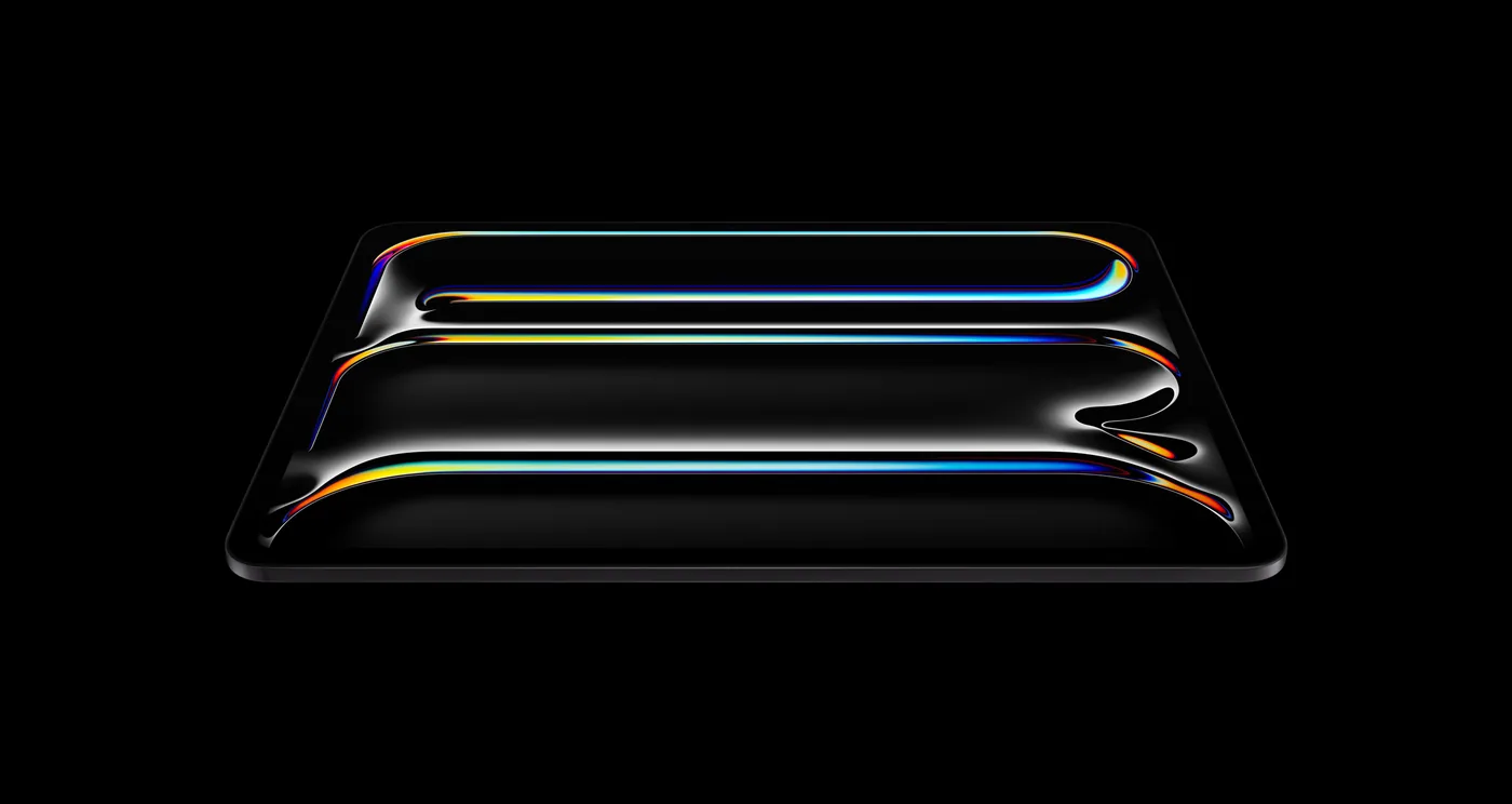 Экран Ultra Retina XDR на iPad Pro 13 дюймов (2025) в цвете Space Black