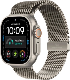 Apple Watch Ultra 4 Natural Titanium Milanese Loop