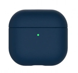 Чехол KZDOO для Apple AirPods 4 кожа, синий