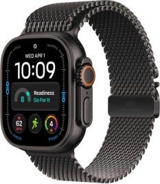 Apple Watch Ultra 4 Black Titanium Milanese Loop
