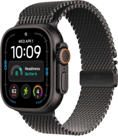 Apple Watch Ultra 4 Black Titanium Milanese Loop