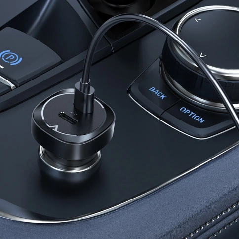 Автозарядка Fast Charge B12 60W (1xUSB-C+1xUSB-C) фото 3