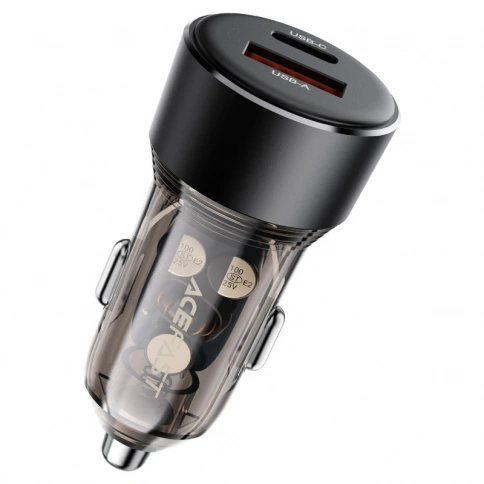 Автозарядка Fast Charge B12 60W (1xUSB-C+1xUSB-A) фото 3