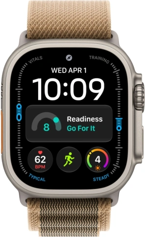 Apple Watch Ultra 4 Natural Titanium Desert Alpine Loop фото 2