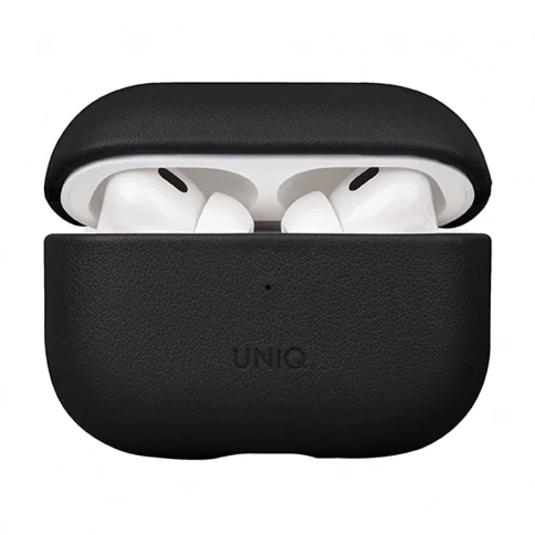 Кобура UNIQ Terra для Apple AirPods Pro 2 кожа, чёрный фото 1