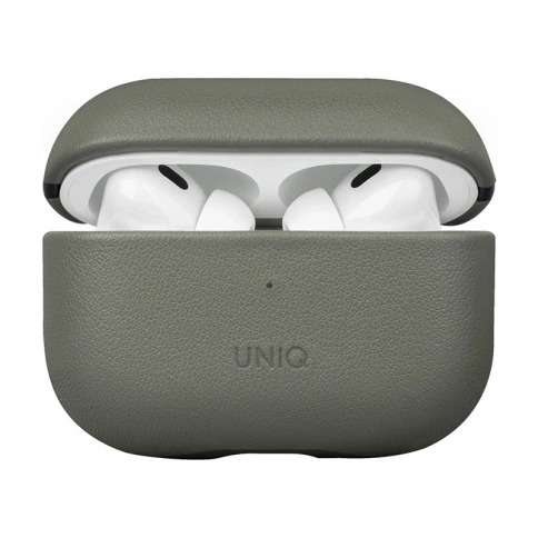 Кобура UNIQ Terra для Apple AirPods Pro 2 кожа, серый фото 1