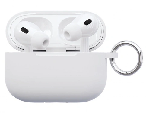 Чехол силиконовый VLP Soft Touch для AirPods Pro 2, белый фото 1