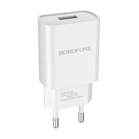 Сетевое зарядное устройство Borofone BA20A 10.5 Вт белый фото 1