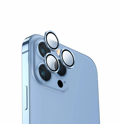 Стекло на камеру iPhone 13 Pro/Pro Max Blue фото 1