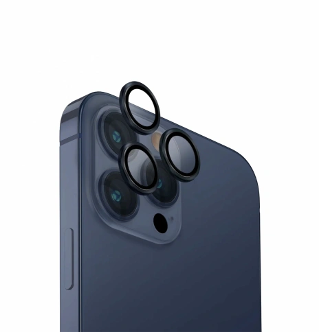 Стекло на камеру iPhone 15 Pro/Pro Max Blue фото 1