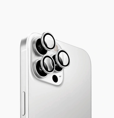 Стекло на камеру iPhone 16 Pro/Pro Max White фото 1