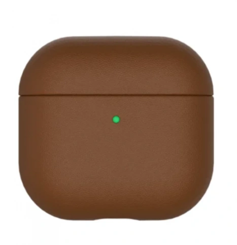 Чехол KZDOO для Apple AirPods 4 кожа, коричневый фото 1