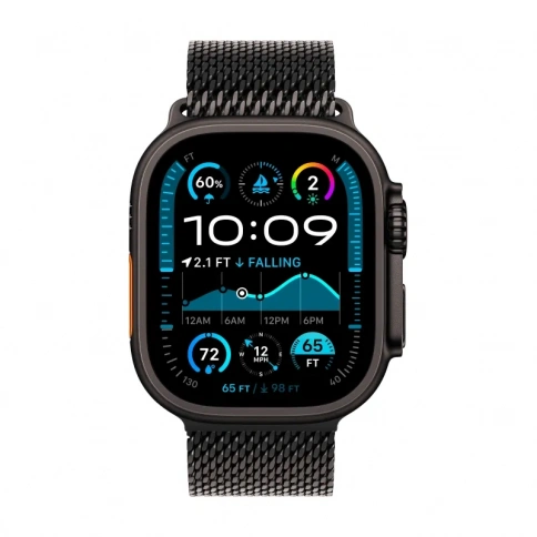 Apple Watch Ultra 2 Black Titanium Milanese Loop фото 2