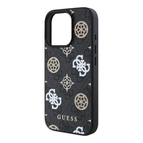 Чехол Guess iPhone 16 ProMax Colored Peony Black фото 3