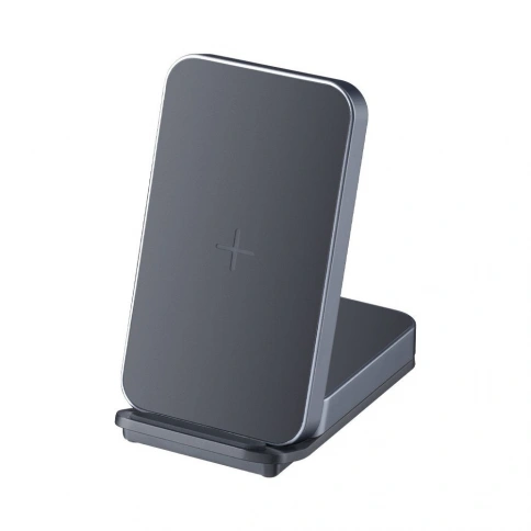 Беспроводное зарядное устройство Deppa Charging Stand 2 в 1, 20Вт, черный фото 1