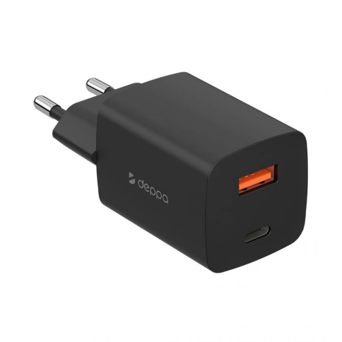 Сетевое зарядное устройство Deppa Wall Charger USB-C + USB-A, 45W фото 1