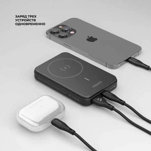 Внешний аккумулятор Deppa NRG MagSafe 10000 мА-ч, 15Вт фото 2