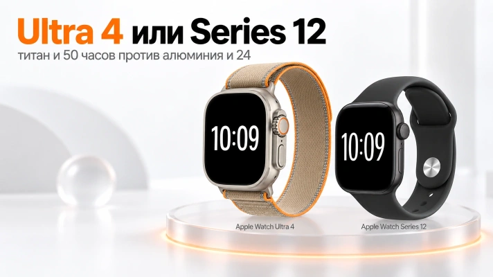 Apple Watch Ultra 4 или Series 12: какие часы выбрать