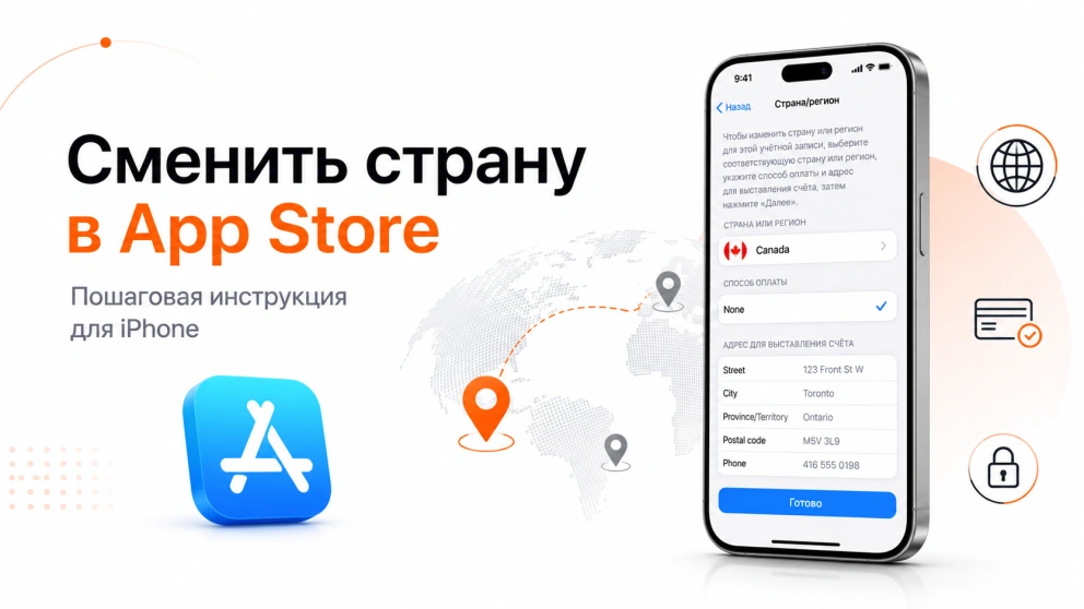 Как сменить регион в App Store на iPhone: инструкция
