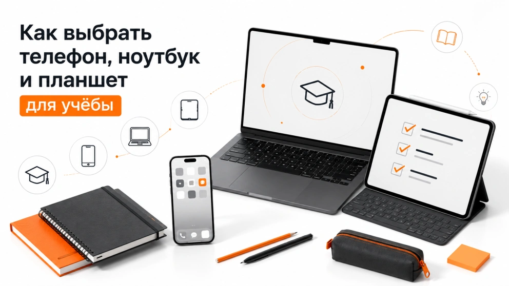 Что купить к школе: телефон, ноутбук и планшет ребёнку и студенту